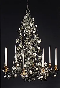 Eight-light chandelier by Vincennes Manufactory