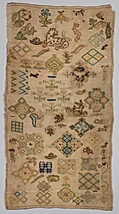 Embroidered spot sampler