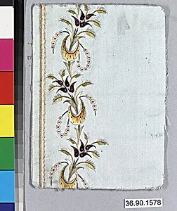Embroidery sample for a man’s suit or waistcoat
