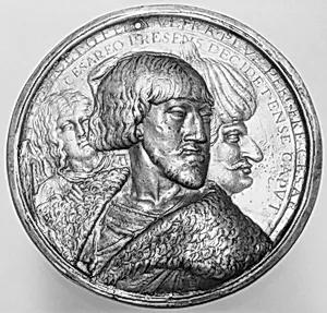 Emperor Charles V, Sultan Suleyman II, and an angel
