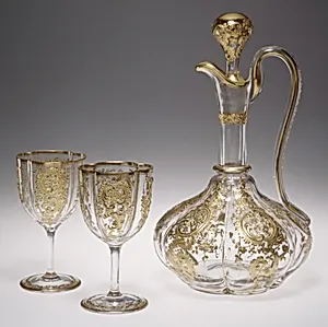Ewer with stopper (part of a service)