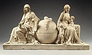 Faith and Charity by Félix Lecomte