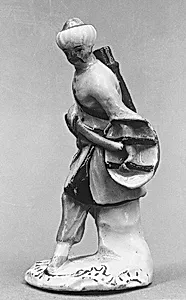 Figure of an Asian man