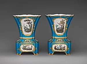 Flower vase (vase hollandais nouveau) (one of a pair) by Sèvres Manufactory