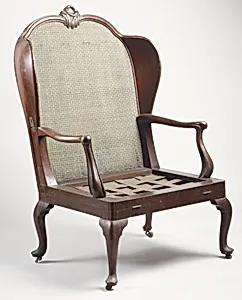Folding bed chair (porter's chair) by Unknown Artist
