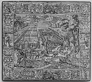 Garden and Hunting Scene by Unidentified Weaver's Mark