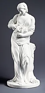 Girl with doves