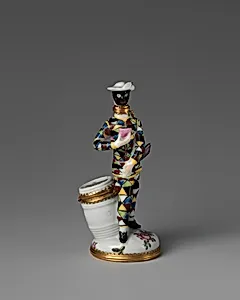 Harlequin with barrel