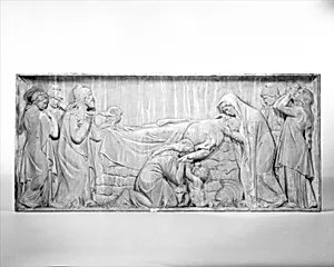 Hector lying on his funeral pyre