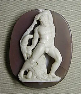 Hercules about to hurl Lichas into the sea