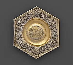 Hexagonal dish by Unknown Artist