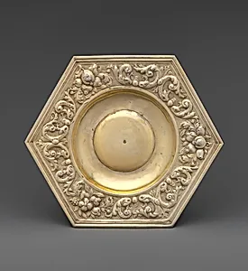 Hexagonal dish (part of a set) by Paulus Roth
