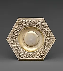 Hexagonal dish (part of a set)
