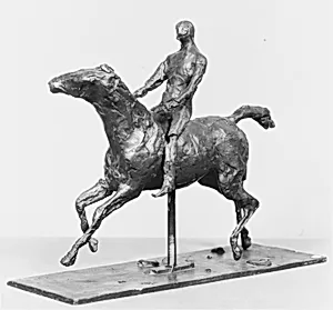 Horse with Jockey; Horse Galloping, Turning the Head to the Right, the Feet Not Touching the Ground by Edgar Degas|A.-A. Hébrard et Cie