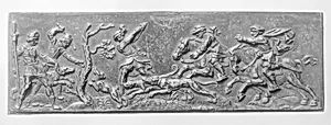 Hunting scene by Pankraz Labenwolf