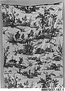 "Hunting Scenes" by Oberkampf Manufactory|Jean-Baptiste Huet I