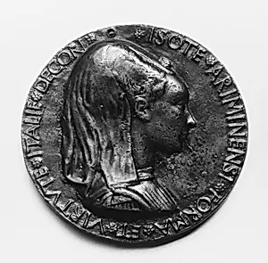 Isotta degli Atti of Rimini, d. 1470 by Matteo de' Pasti|Veronese