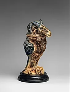 Jar in the form of a bird