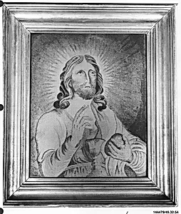 Jesus blessing the bread and wine