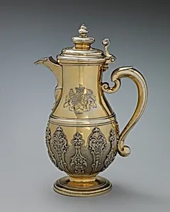 Jug with cover (one of a pair)