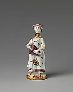 Lady with hurdy-gurdy by Saint James's Factory