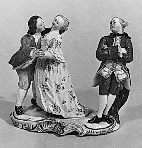 Le Baiser Rendu (one of a pair)