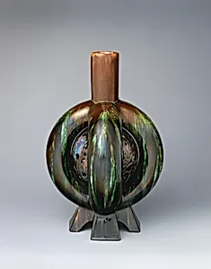 Lobed bottle vase