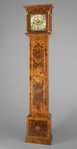 Longcase clock with calendrical, lunar, and tidal indications, also known as the Graves Tompion