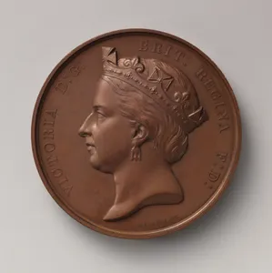 Medal commemorating the opening of the Blackfriars Bridge and Holburn Viaduct, by the Queen on November 6, 1869