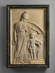 Minerva Protecting the Young King of Rome by Joseph-Antoine Romagnési