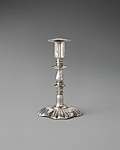 Miniature candlestick (one of a pair)