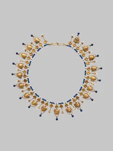Necklace with Satyr's-head pendants