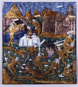 Nisus and Euryalus Surprise the Rutuli in their Camp (Aeneid, Book IX)
