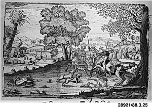 Ostrich Hunt ("Africa") by Leonardus Quesi