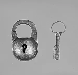 Padlock with key
