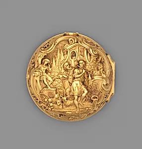 Pair-case watch with repeating mechanism