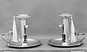 Pair of chamber candlesticks