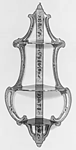 Pair of corner shelves