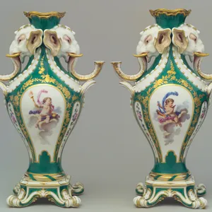 Pair of elephant-head vases (vases à tête d'éléphant)