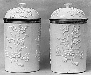 Pair of jars with covers