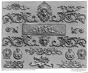 Pair of panel ornaments