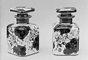 Pair of perfume bottles