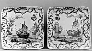 Pair of trays