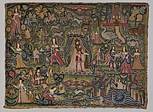Panel with Biblical vignettes