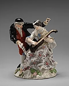 Pantaloon and Columbine by Chelsea Porcelain Manufactory
