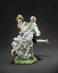 Peasant Dancers by Johann Friedrich Eberlein|Meissen Manufactory