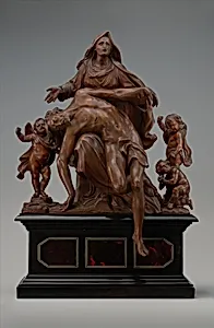 Pietà with Sorrowing Angels by Mattheus van Beveren