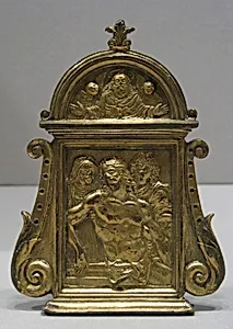 Pietà, with the Virgin, Saint John, and an angel by Moderno (Galeazzo Mondella)