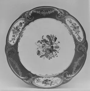 Plate (assiette à palmes) (1 of 102) (part of a service)