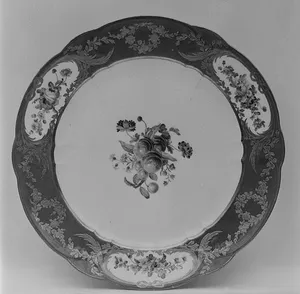 Plate (Assiette à palmes) (1 of 102) (part of a service)